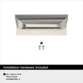 thumbnail image 4 of Amerock Streamline Tab 1-3/4 inch (44mm) Length Satin Nickel Cabinet Finger Edge Pull, 10 Pack, 4 of 4