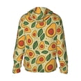 thumbnail image 2 of Picia Leaves Avocado Women's Men's UPF 50+ Sun Protection Hoodie Shirt Long Sleeve SPF Fishing Outdoor UV Hiking Lightweight Shirts-Small, 2 of 9