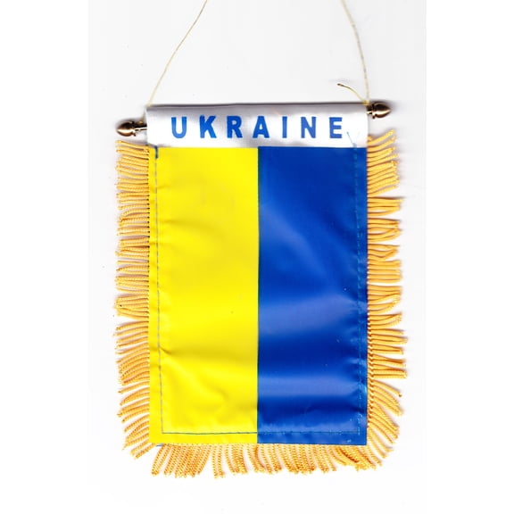 Ukraine Window Hanging Flag