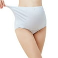 thumbnail image 3 of Baywell Women's Over The Bump Maternity Panties High Waist Full Coverage Pregnancy Underwear 5 Pack Blue M-5XL, 3 of 10