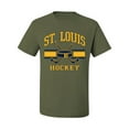 thumbnail image 2 of Wild Bobby City of St. Louis Hockey Fantasy Fan Sports Men's T-Shirt, Military Green, 4X-Large, 2 of 5