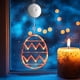 thumbnail image 1 of Xihbxyly Luces de Pascua para Ventana, Linternas de Huevo Coloridas con Ventosas, Decoración Fácil de Instalar a Pilas, Transformación Festiva Del Hogar, Ideal para Fiestas, Un Regalo Considerado par, 1 of 7