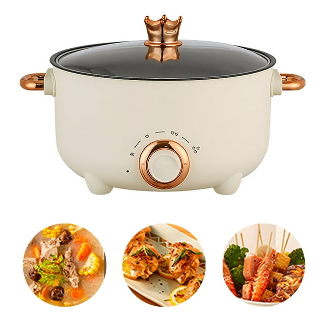Multifunctional Cooking Pot,Electric Hot Pot 3 Multifunctional Electric Cooker Electric Cook Pot Quality You Can Trust