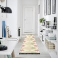 thumbnail image 4 of Yayeee Runner Rug for Bedroom 2'x6' Machine Washable Hallway Non Slip Mat, Pastel Green Geometric, 4 of 8