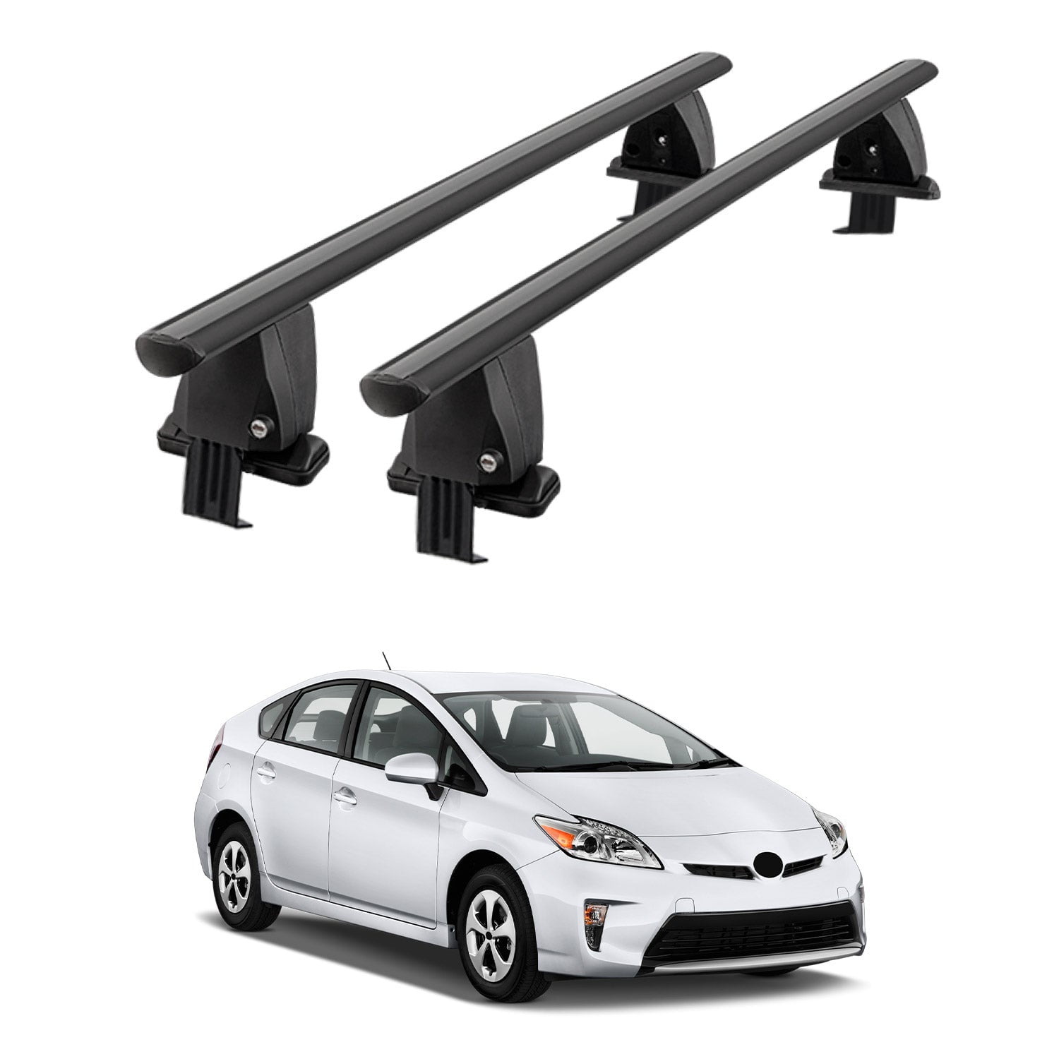 Smooth Top Roof Rack for Toyota Prius 2010-2015 Cross Bars Luggage ...