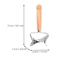 thumbnail image 4 of WRISTBIQUE Dumplings Wrappers Dumpling Wrapper Cutter Stainless Steel and Wood 2Pack, 4 of 10