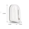 thumbnail image 4 of Dispensador Automático De Jabón Por Inducción Dispensador De Desinfectante De Manos Pequeño Soporte De Líquido De Gel Montado En La Pared Con Capacidad De 1100Ml Yuarrent HA026018-00, 4 of 7