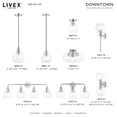 thumbnail image 6 of Livex Lighting - Downtown - 3 Light Sphere Semi-Flush Mount In Industrial, 6 of 10