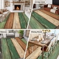 thumbnail image 5 of Large Area Rugs for Living Room Bedroom, Farmhouse Dark Sage Green Brown 8'x10' Rug Washable Carpet Runner Indoor Outdoor, Vintage Wooden Striped Non Slip Floor Mats Rug for Kitchen, Patio, 5 of 8