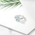 thumbnail image 4 of Gem Stone King 2.00 Ct Oval Sky Blue Topaz 925 Sterling Silver Solitaire Engagement Ring, 4 of 4