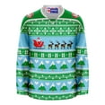 thumbnail image 3 of Christmas Santa's Sleigh Ugly Sweater Hockey Jersey, 3 of 4