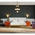thumbnail image 3 of Jaxx  Panelist Padded Headboard - Set of 2 Wall Panels Microvelvet Limestone Grey - Queen, 3 of 5
