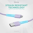 thumbnail image 4 of iHome 6ft USB-A to Micro-USB Charge & Sync Cable, Braided Nylon, Strain Defense Technology, 4 of 5