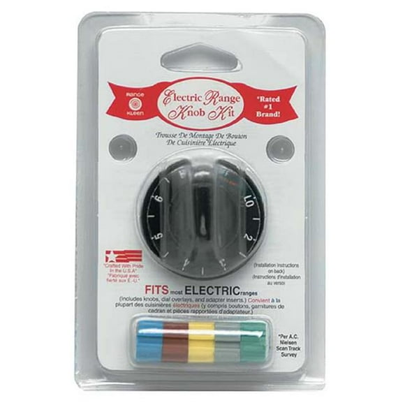 Range Kleen Chrome Electric Range & Kit de Bouton de Remplacement de Four 8121