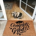 thumbnail image 4 of JIAHomeV Décoration Maison Saison de Remise des Diplômes Tapis de Bienvenue 2025 pour Porte d'Entrée avec Support Antidérapant Facile à Nettoyer Tapis d'Entrée pour Intérieur Extérieur Porche Maison B,Taille Unique, 4 of 4