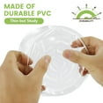 thumbnail image 2 of 10pc Clear Plant Saucer Drip Trays Plastic Plant Pot Saucers Flower Pot Set, 2 of 7