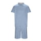thumbnail image 4 of WILLBEST Traje Corto para Hombre, Dos Trajes para Hombre, Camisa y Pantalones Cortos de Color Liso con Cremallera En La Parte Superior., 4 of 4