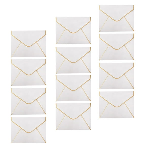 MLINS 100 Pcs 1 Set High-end Wish Envelopes Paper Gift Envelopes (White)