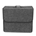 thumbnail image 4 of Unique Bargains 20x30x35cm Gray Felt Cloth Portable Felt Collapsible Car Storage Box, 4 of 6
