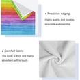 thumbnail image 4 of Dreamtimes Rainbow Striped Towel Set of 3,Soft Towels Bathroom Sets, 1 Bath Towel 30x60 inch, 1 Hand Towel 16x28 inch & 1 Washcloth 13x13 inch, 4 of 7