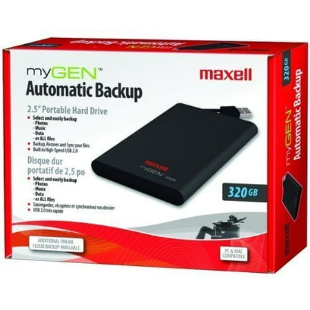 Maxell Portable Hard Drive with Backup Software