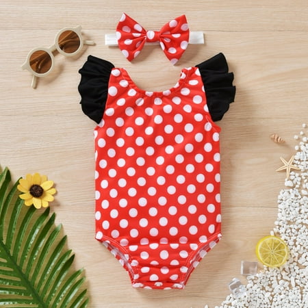 

Cathalem Youth Swim Suit Girls 0-4Y Summer Swimsuit Dot Kids Toddler Baby Swimwear Clothes Ruched Print Girls Bathing Suit Size 6 Swimwear Red 6-12 Months