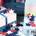 thumbnail image 4 of Holzlrgus Patriotic Star Ornaments Navy Blue Red White Wood Decoration, Set of 60, 2.39 oz, 4 of 7