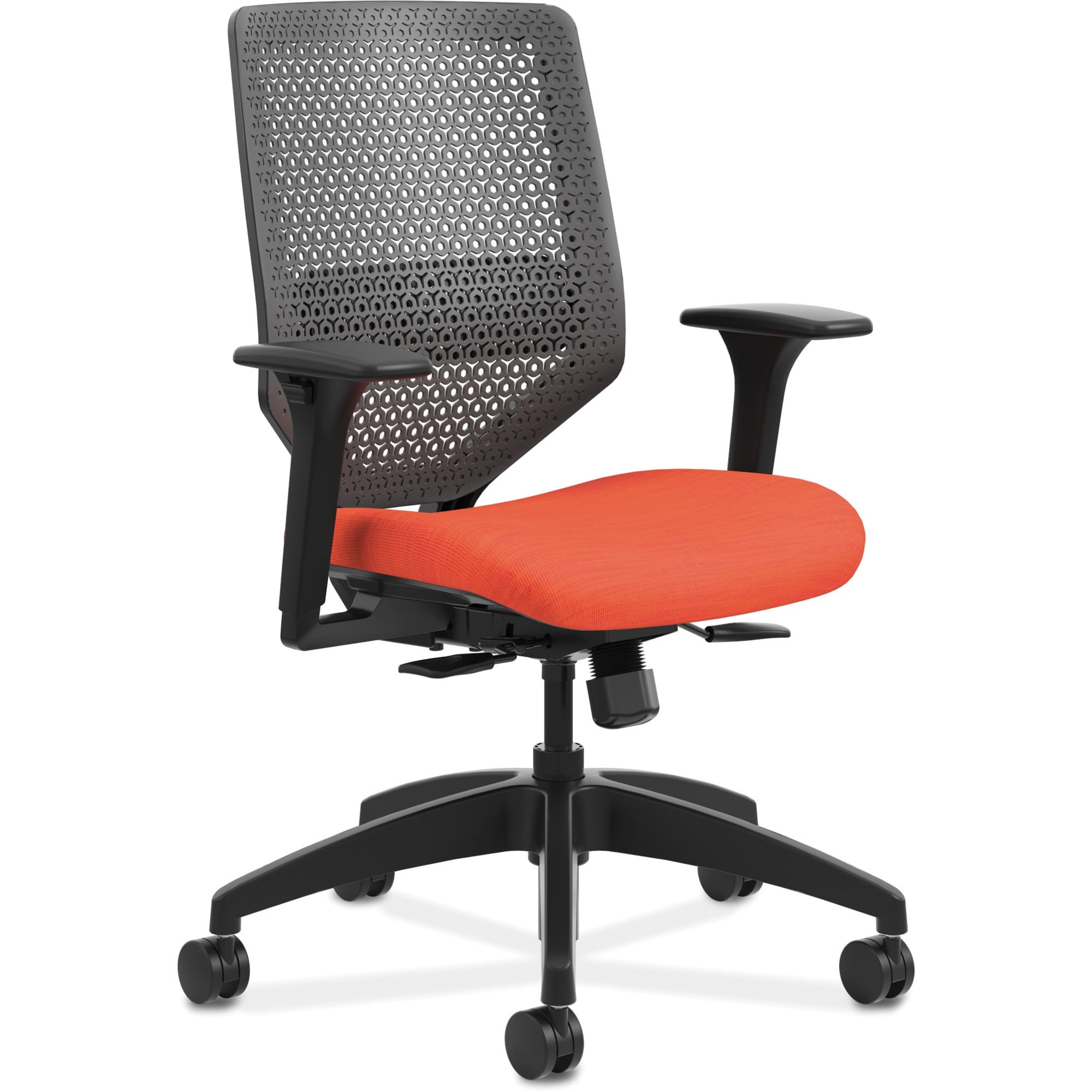 Hon Solve Seating Reactiv Mid-back Task Chair svmu1aclco46 Red Red Seat 