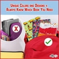 thumbnail image 4 of Rainbow Design, Easy Apply Book Cover 1 Pk. Stretchable Jumbo Jacket Fits Most Hardcover Textbooks Up to 9 x 11". Adhesive-Free, Nylon Fabric Protectors. Washable, Reusable School Supply for Students, 4 of 7