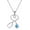 925 Silver - Turquoise, variant on Stethoscope Necklace 925 Sterling Silver Embellished with 12 Months Birthstone Crystals from Austria, Graduation Gifts Medical Jewelry for Doctor Nurse Medical Student RN