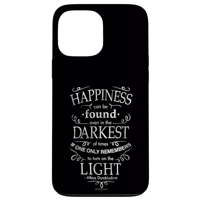 Funda para iPhone 13 Pro Max con frase de Harry Potter