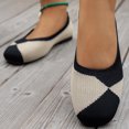 thumbnail image 4 of Women's Breathable Flat Shoes with Color Matching Square Toe, 4 of 6