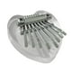 thumbnail image 2 of Kalimbas Instrumento Musical de 8 Teclas Compacto con Cordón para El Cuello Portátil Mbira Piano Pulgar Piano para Adultos Profesional Acrílico, 2 of 9