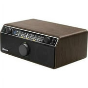 Sangean WR-12BT AM/FM/Bluetooth/AUX-In Stereo Analog Wooden Cabinet Radio (Dark Walnut)