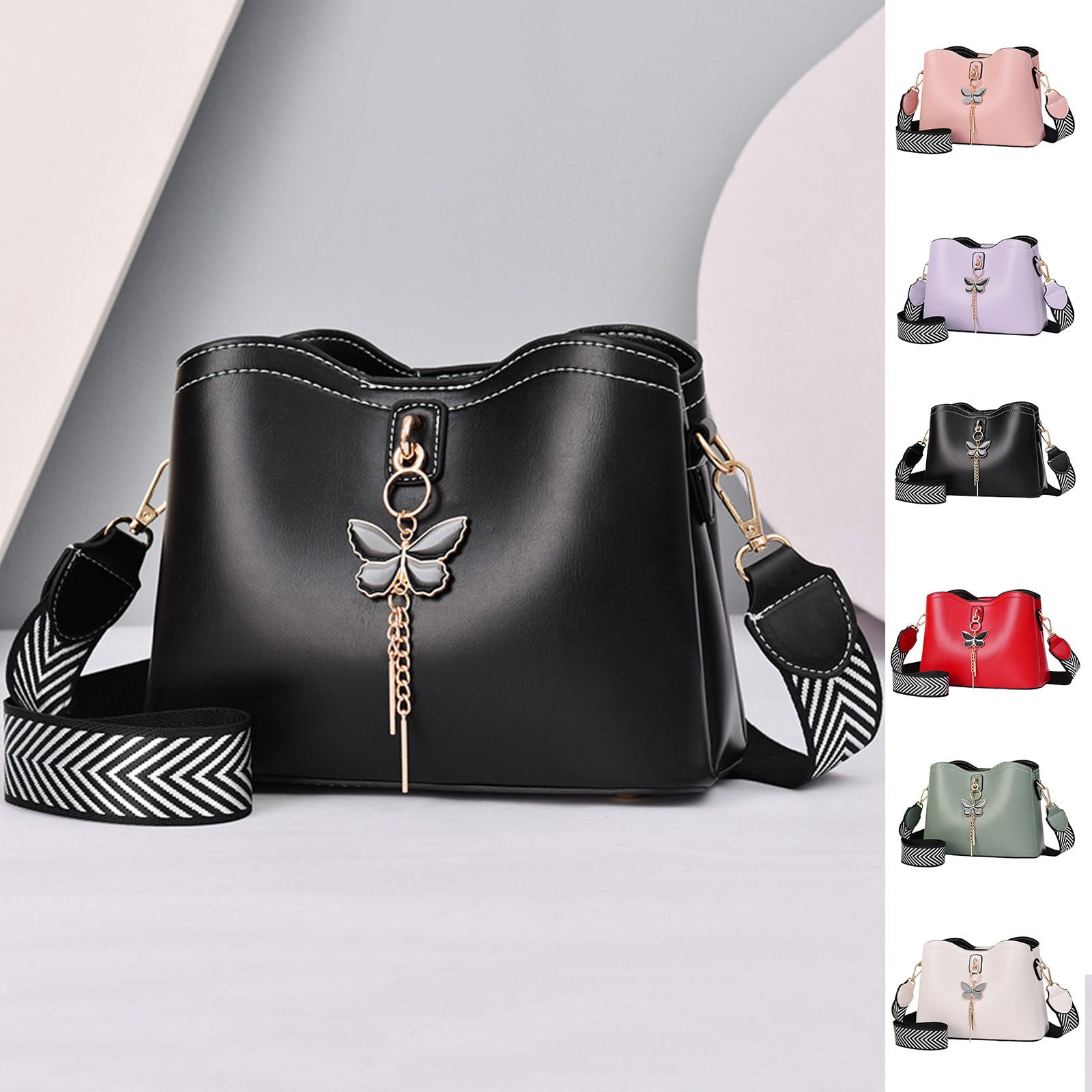 Faraee Crossbody Bags Purses for Women Trendy Leather Shoulder Handbag with Adjustable Strap Green