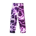 thumbnail image 3 of Lsque Blue Lightning Print Men's Pajama Pants, Lounge Pant - Comfortable Home Wear,Elastic Waistband, Stylish Design-Medium, 3 of 9