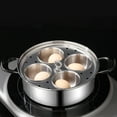 thumbnail image 6 of Egg Poacher Pan Nonstick 4 Eggs, Stainless Steel Poached Egg Maker Pot Egg Poaching Pan, Poached Egg Cooker Pot Multipurpose Stovetop Egg Poacher Pot for Multiple Stove Types, 6 of 11