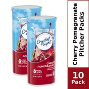 (10 Pitcher Packs) Crystal Light Cherry Pomegranate Sugar Free, Caffeine Free Powdered Drink Mix (2 pack)
