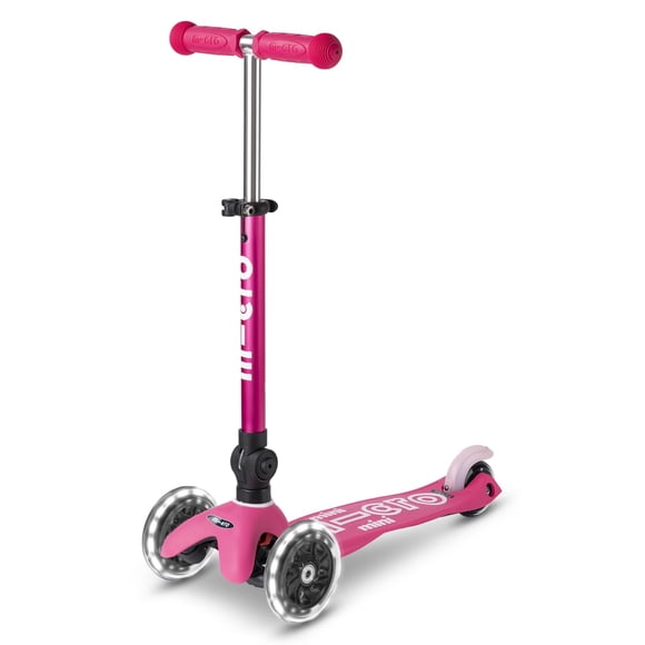 Scooter infantil Micro Mini plegable con luces LED y 3 ruedas para niños de 2 a 5 años