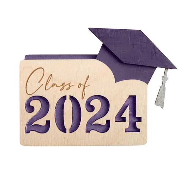 Fiudx Liquidación de ahorros de verano Tarjeta de regalo de graduación Regalo de graduación 2024 Caja de madera para tarjetas de graduación Sobre Cartera para tarjetas Regalo de graduación Recuerdo