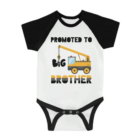 

Promoted To Big Brother Infant Baseball Shirt Baby Announment Tee