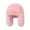 Pink, variant on HUANLEDASH Women Winter Imitation Mink Lei Feng Hat Solid Color Plush Hat Thickened Warm Ski Coldproof Earflap Hat