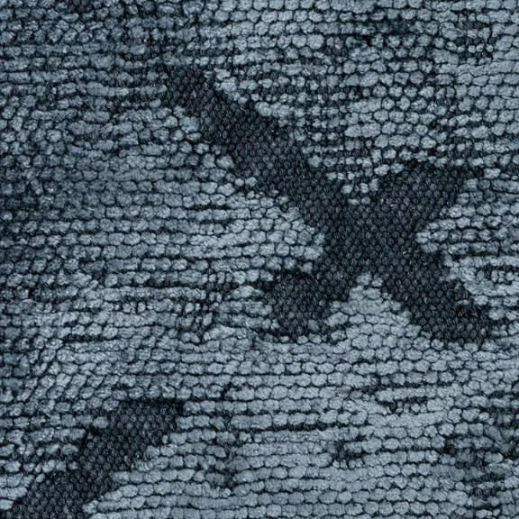 Zuri Blue Framed Polyester Area Rugs for Living Room Jacquard Textured Modern Rugs Soft Geometric Rug for Bedroom Mid Century Washable Rug Non-Slip Bohemian Perfect for Dining Room Office