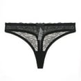 thumbnail image 1 of Lingerie Transparente en Maille pour Femmes Soutien-Gorge Brodé et String et Bas, 1 of 5