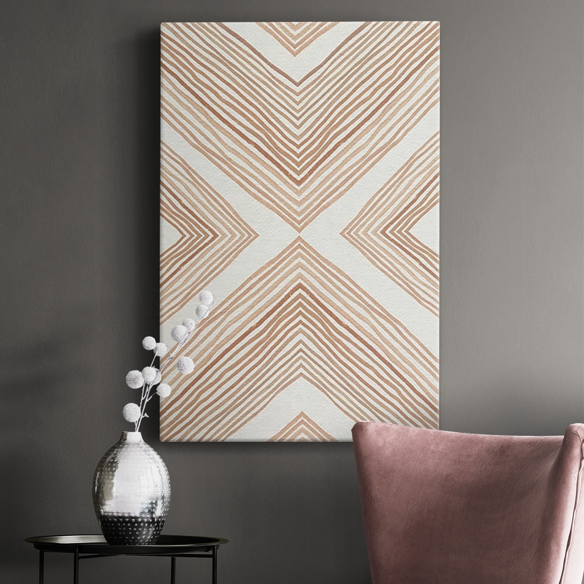 Diametric Clementine II Premium Gallery Wrapped Canvas - Ready to Hang