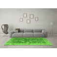 thumbnail image 3 of Ahgly Company Indoor Round Abstract Green Modern Area Rugs, 8' Round, 3 of 4