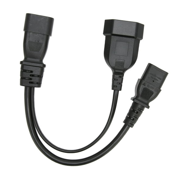 IEC320 C14 A IEC320 C13 Y Cables De Alimentación De La UE, Conductor De Cobre Libre De Oxígeno, Cubierta De PVC, Cable De Alimentación De Conversión Efectiva De 12,6 Pulgadas