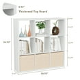 thumbnail image 6 of Anhdah 9 Cube Storage Organizer Bookshelf, White Wooden Bookcase Storage Shelf, Sturdy 9-Cube Organizer for Living Room, Bedroom, Home Office, Easy Assembly, 6 of 8