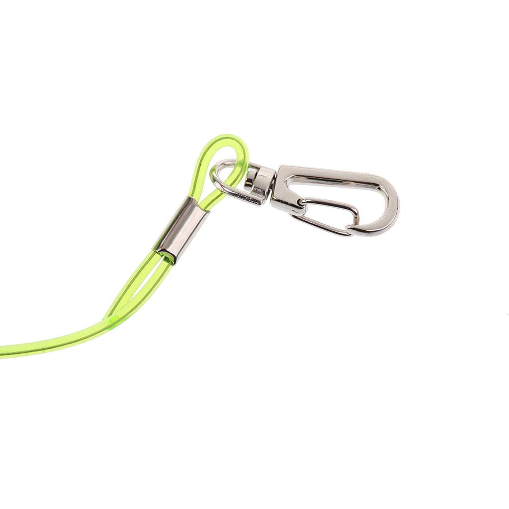 MonkeyJack Fishing Coiled Lanyard Safety Rope Wire Steel Inside Attached with Covered with PVC Strong Enough to Withstand Heavy Duty for Home Using Outdoor Sports MonkeyJack Fishing Coiled Lanyard Safety Rope Wire Steel Inside Attached with Covered with PVC Strong Enough to Withstand Heavy Duty for Home Using Outdoor Sports