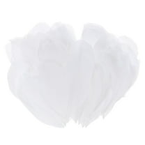 Uxcell 50-Pack Feathers for Crafting, White 1.57-3.15 Inch Natural Goose Feathers Fluffy Plume for Wedding Decorations Feathers